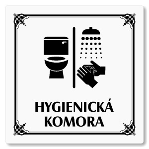 Hygienická komora, 148x148mm, bílá, Nebraska